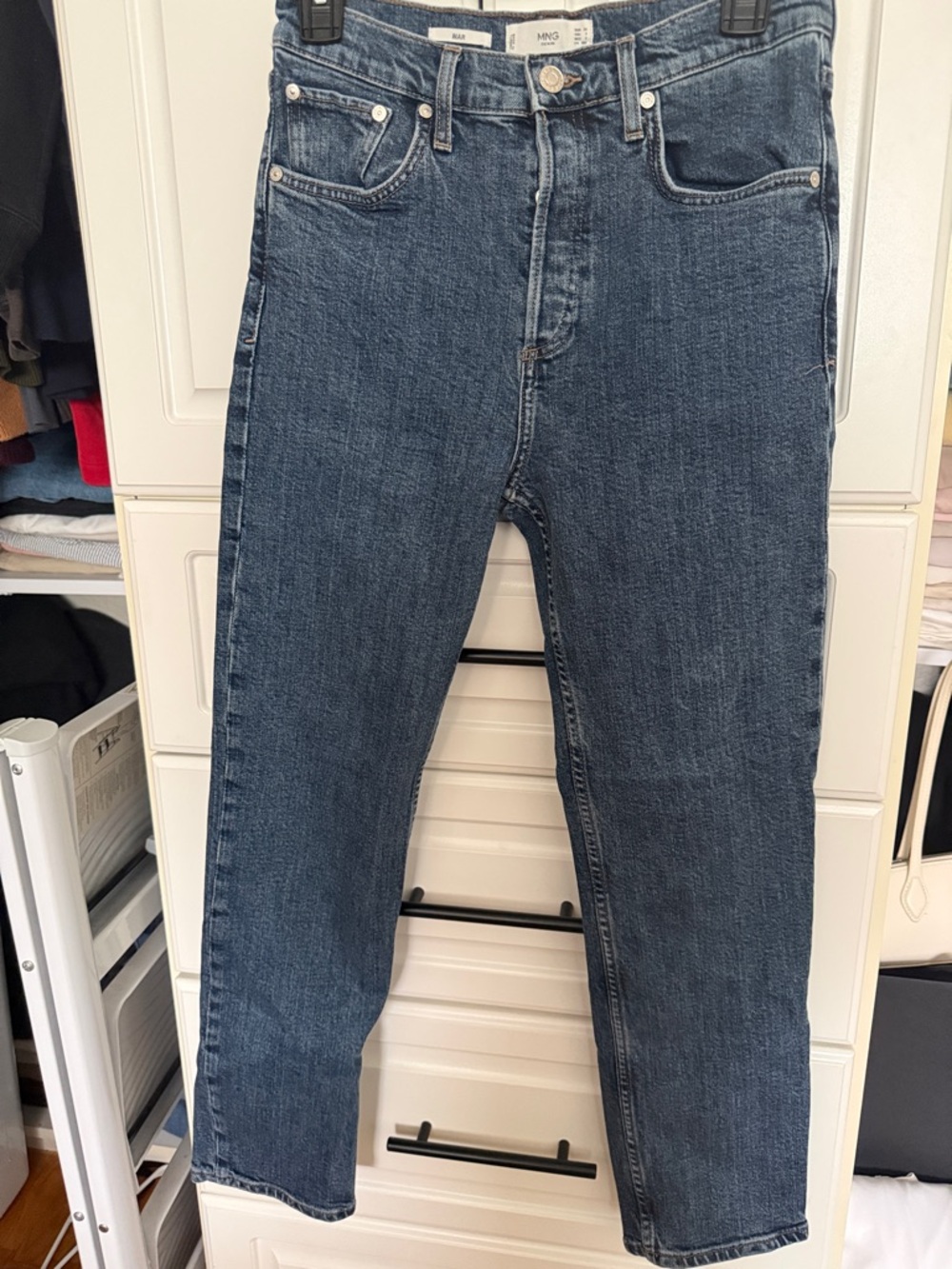 Mango Indigo Straight-Leg Women’s Jeans